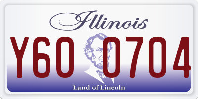 IL license plate Y600704