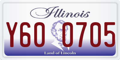 IL license plate Y600705