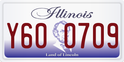 IL license plate Y600709