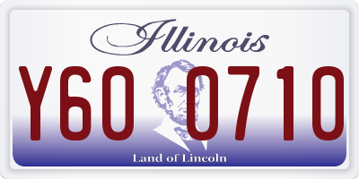 IL license plate Y600710