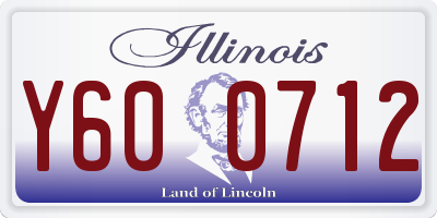 IL license plate Y600712