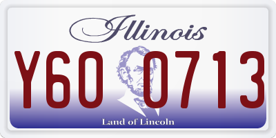 IL license plate Y600713