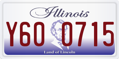 IL license plate Y600715