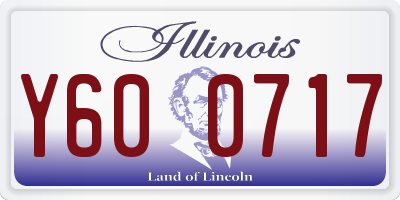 IL license plate Y600717