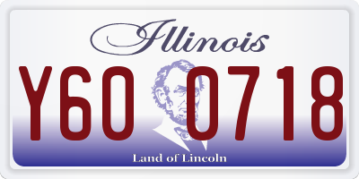 IL license plate Y600718