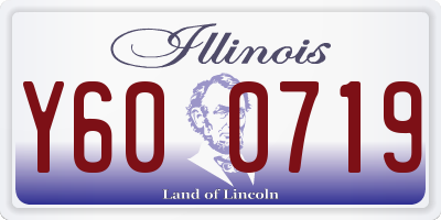 IL license plate Y600719