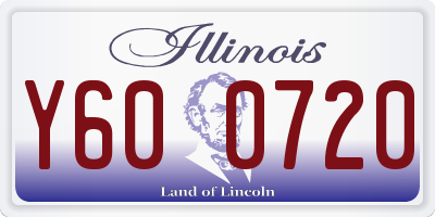 IL license plate Y600720