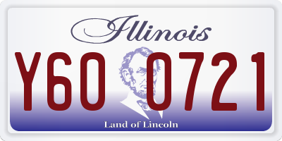 IL license plate Y600721