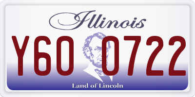 IL license plate Y600722