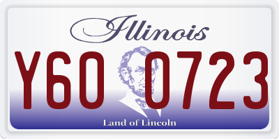 IL license plate Y600723