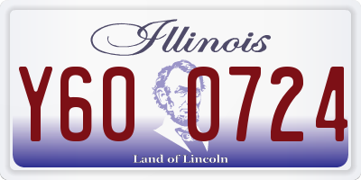 IL license plate Y600724