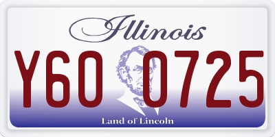 IL license plate Y600725