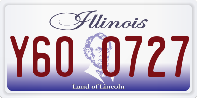 IL license plate Y600727