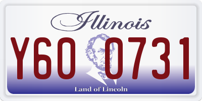 IL license plate Y600731