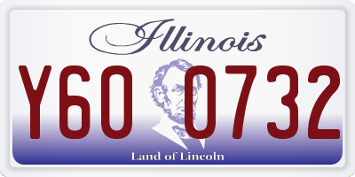 IL license plate Y600732