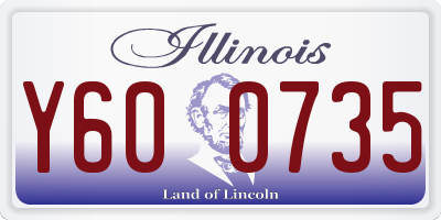 IL license plate Y600735