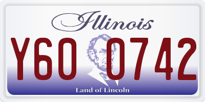 IL license plate Y600742