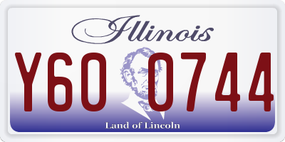 IL license plate Y600744