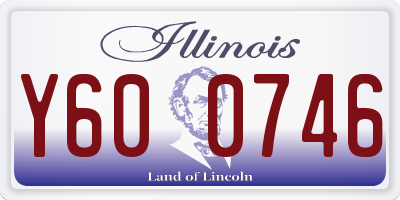 IL license plate Y600746