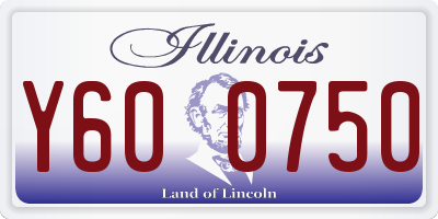 IL license plate Y600750