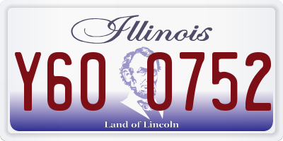 IL license plate Y600752