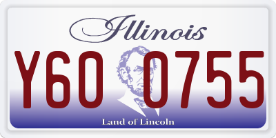 IL license plate Y600755