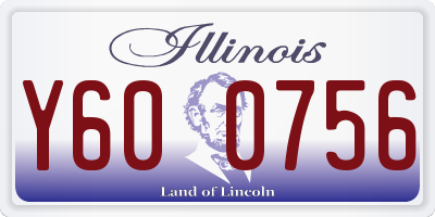 IL license plate Y600756