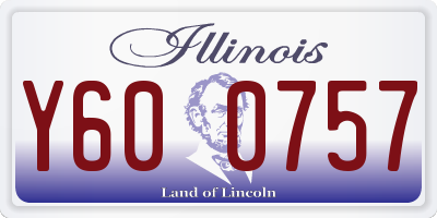 IL license plate Y600757