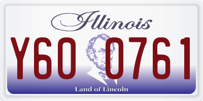 IL license plate Y600761