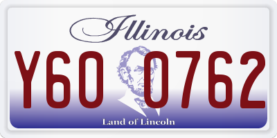 IL license plate Y600762