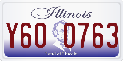 IL license plate Y600763
