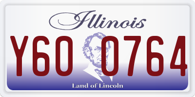 IL license plate Y600764