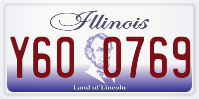 IL license plate Y600769