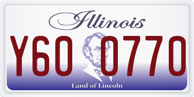 IL license plate Y600770