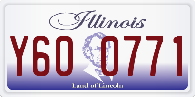 IL license plate Y600771