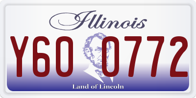 IL license plate Y600772