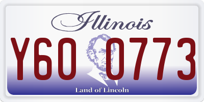 IL license plate Y600773