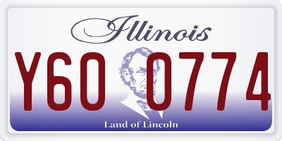 IL license plate Y600774