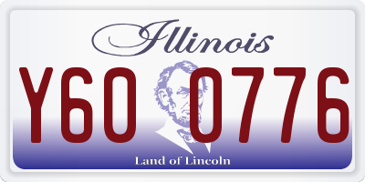 IL license plate Y600776