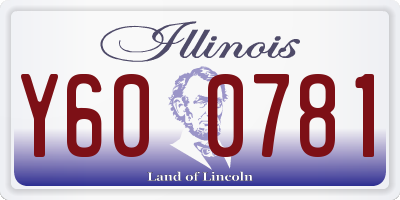 IL license plate Y600781
