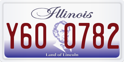 IL license plate Y600782