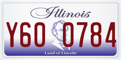 IL license plate Y600784