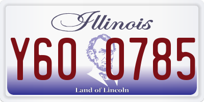 IL license plate Y600785