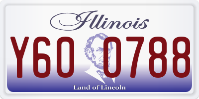 IL license plate Y600788