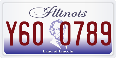 IL license plate Y600789
