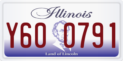IL license plate Y600791