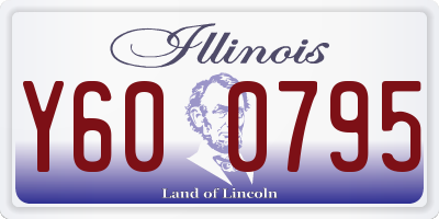 IL license plate Y600795
