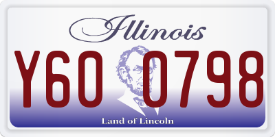 IL license plate Y600798