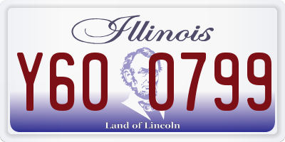 IL license plate Y600799