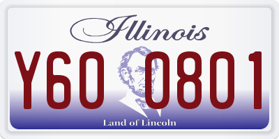 IL license plate Y600801